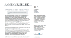 Desktop Screenshot of annehvejsel.dk